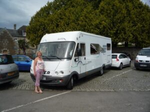 Horatio and me finally in France